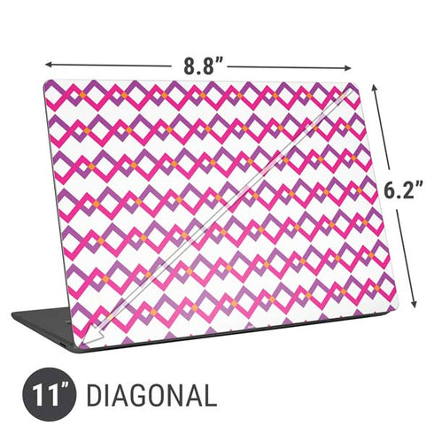 Chevron White Out Universal Laptop 11in (8.8 x 6.2in) Skin